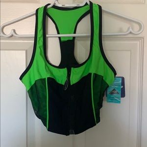 Roots Lime Green Swim Top